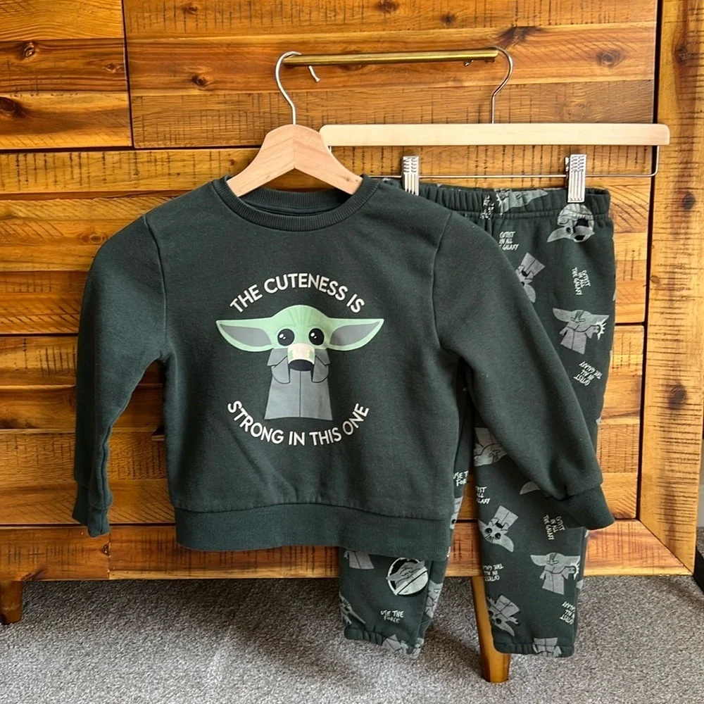 Star Wars Baby Yoda Toddler Boys Outfit Set